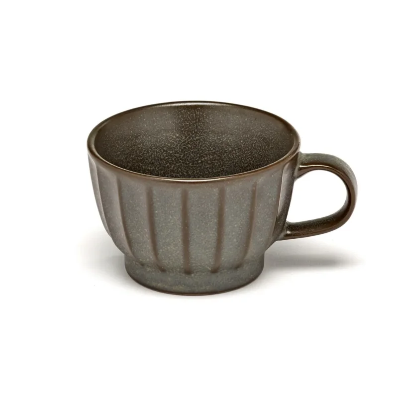 Remise Tasse à expresso vert grès émaillé 10 cl Ø 7,5 cm Inku Serax