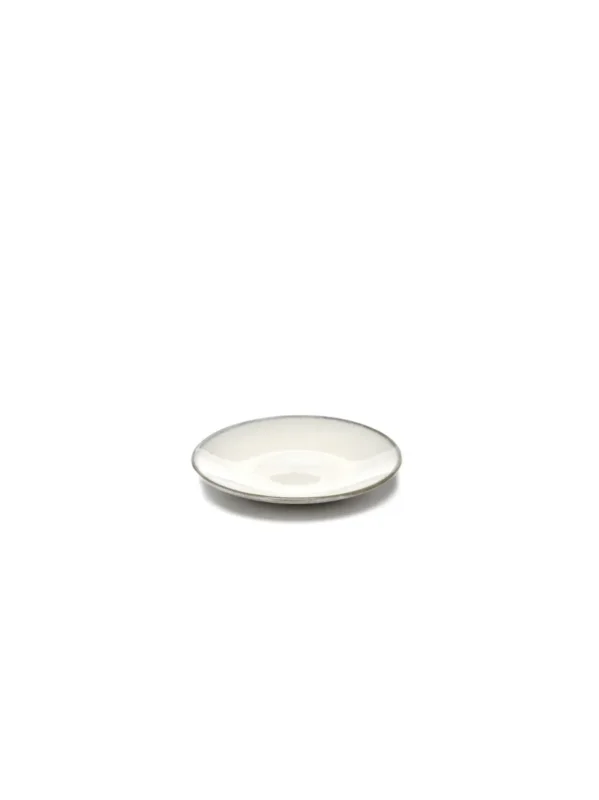 Sous tasse à espresso rond blanc grès émaillé Ø 12 cm Inku Serax Livraison Gratuite