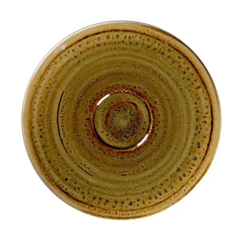 Sous tasse à café rond Garnet porcelaine vitrifiée Ø 15 cm Rakstone Spot Rak Nouvelle Collection