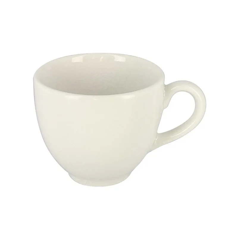 Tasse à expresso rond blanc porcelaine vitrifiée 9 cl Ø 6,5 cm Vintage Rak Produit De Marque