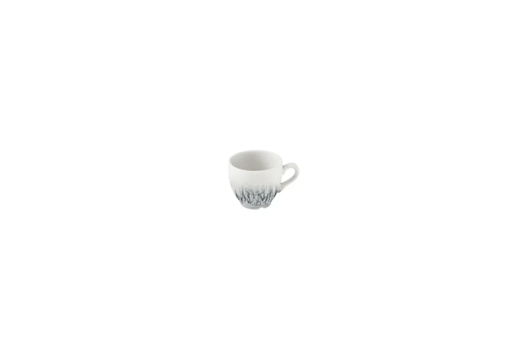 Tasse à expresso rond Black porcelaine vitrifiée 10 cl Ø 6,5 cm Inked Lume Churchill Pas Cher