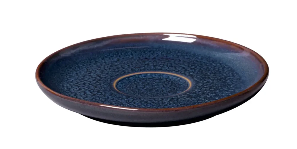 Livraison Express Sous-tasse à café rond denim bleu porcelaine Ø 15 cm Crafted Villeroy & Boch