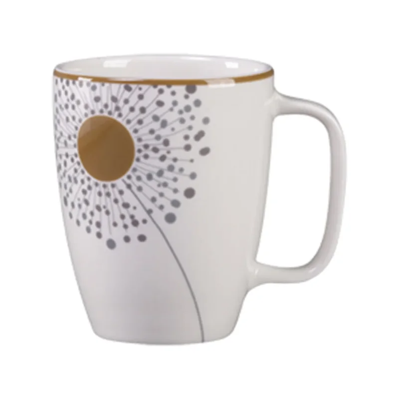 Soldes Mug blanc porcelaine vitrifiée Ø 8 cm Rakstone Ease Décor Spring Rak