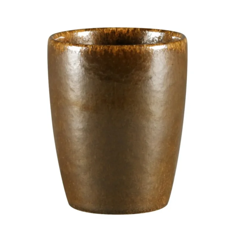 Prix Réduit Gobelet à café bronze porcelaine vitrifiée 20 cl Ø 7 cm Rakstone Ease Rak