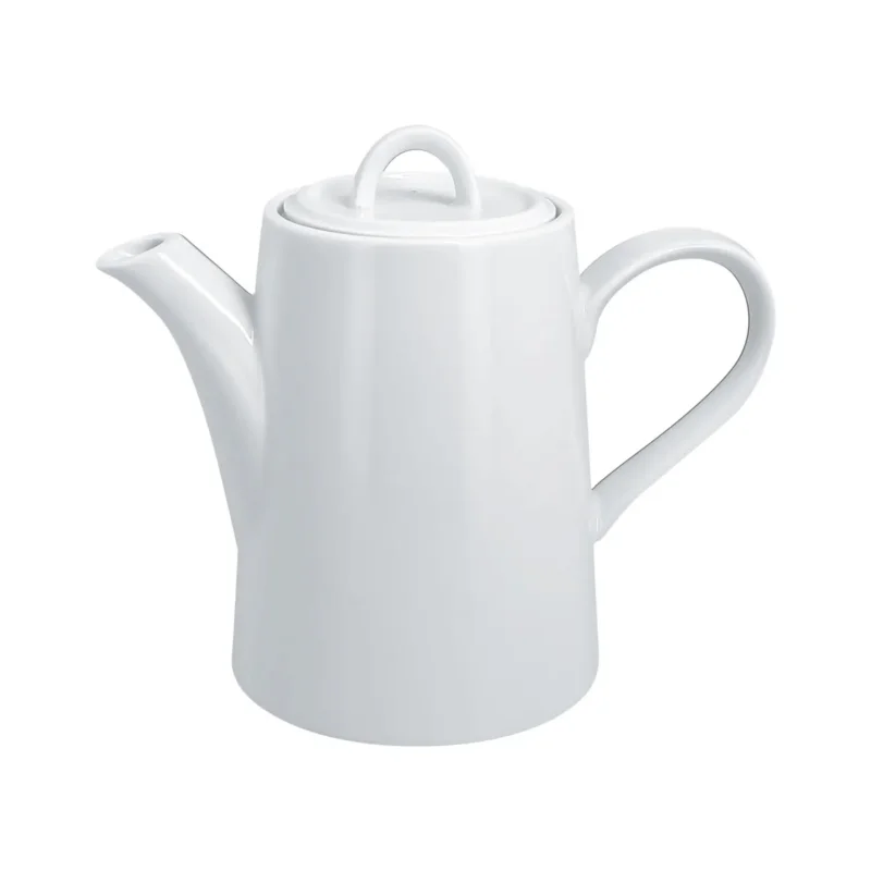 Réduction Cafetière avec couvercle blanc porcelaine vitrifiée 75 cl Ø 10,9 cm Access Rak