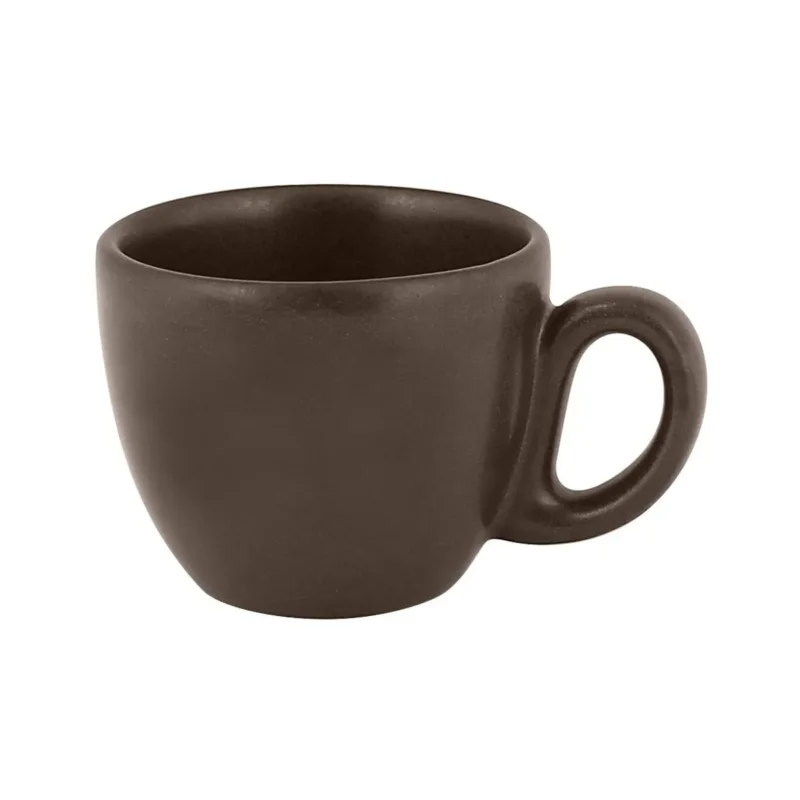 Certifié Tasse expresso brun porcelaine vitrifiée 8 cl Ø 6,5 cm Genesis Rak