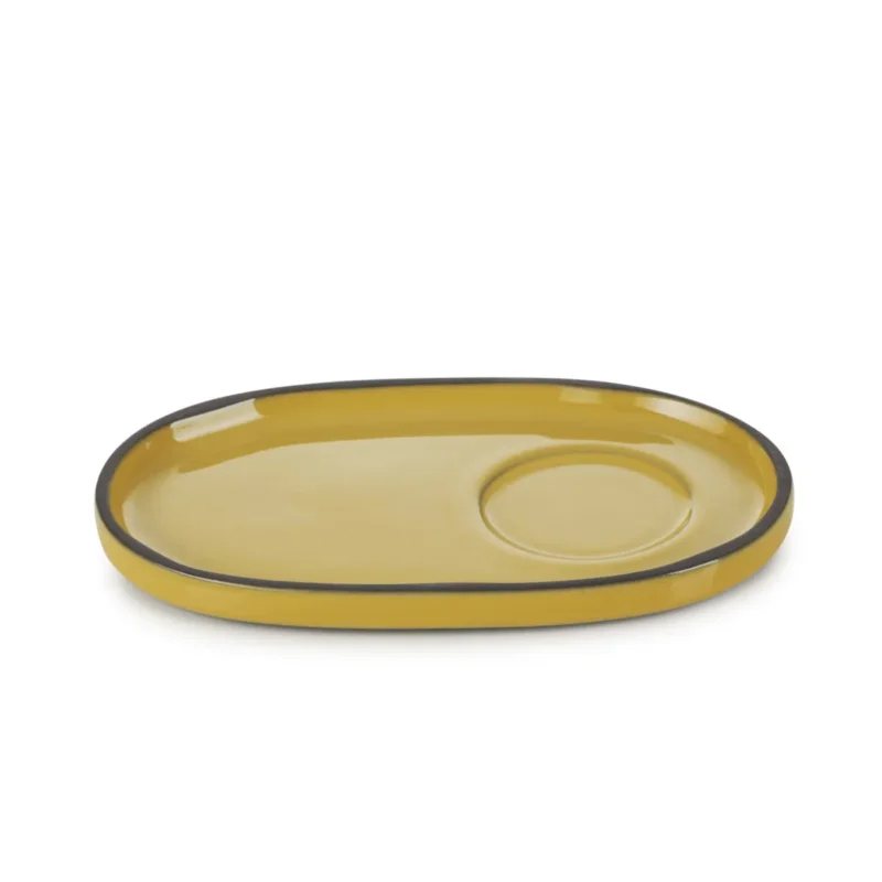 Populaire Sous-tasse à expresso ovale jaune porcelaine culinaire 13,5 cmCaractère Revol