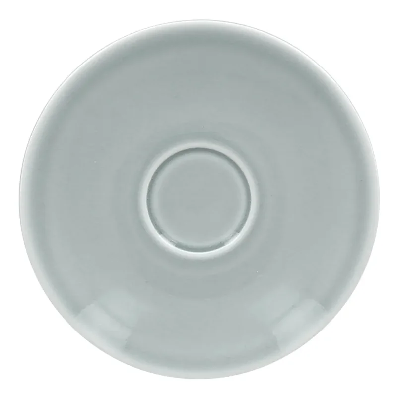 Expédié Aujourd’hui Sous-tasse à expresso rond bleu porcelaine vitrifiée Ø 12,5 cm Vintage Rak