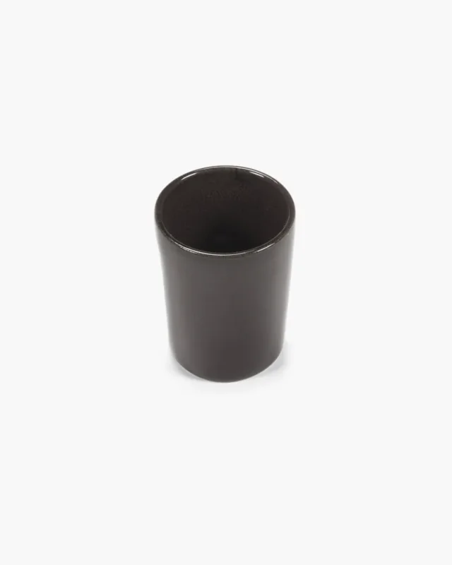 Achetez Aujourd’hui Tasse à espresso rond ébène grès émaillé 7 cl 5 cm La Mère Serax