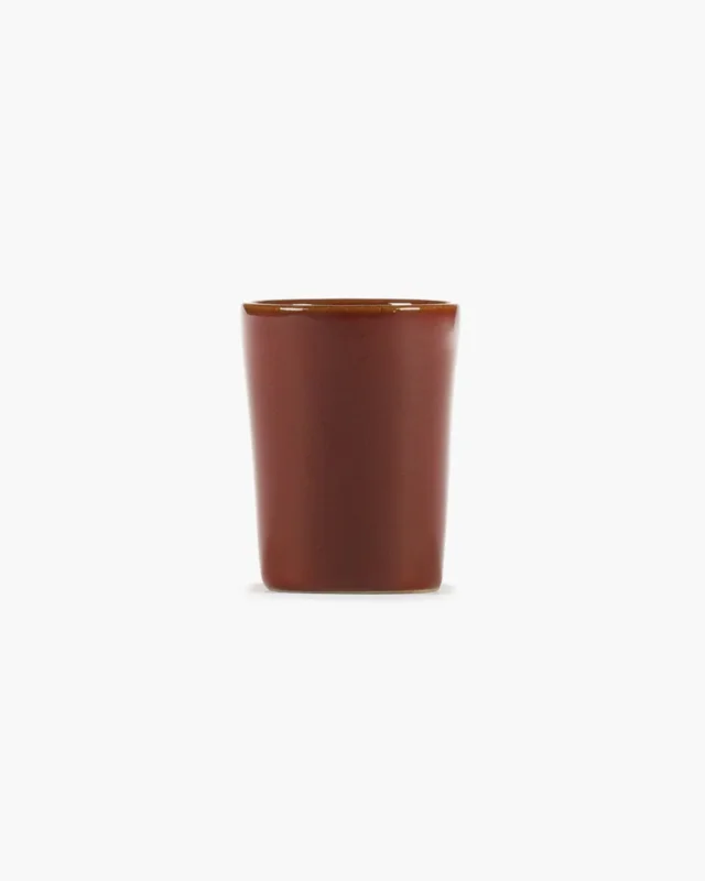 Solde Tasse à espresso rond Venetian red grès émaillé 7 cl 5 cm La Mère Serax