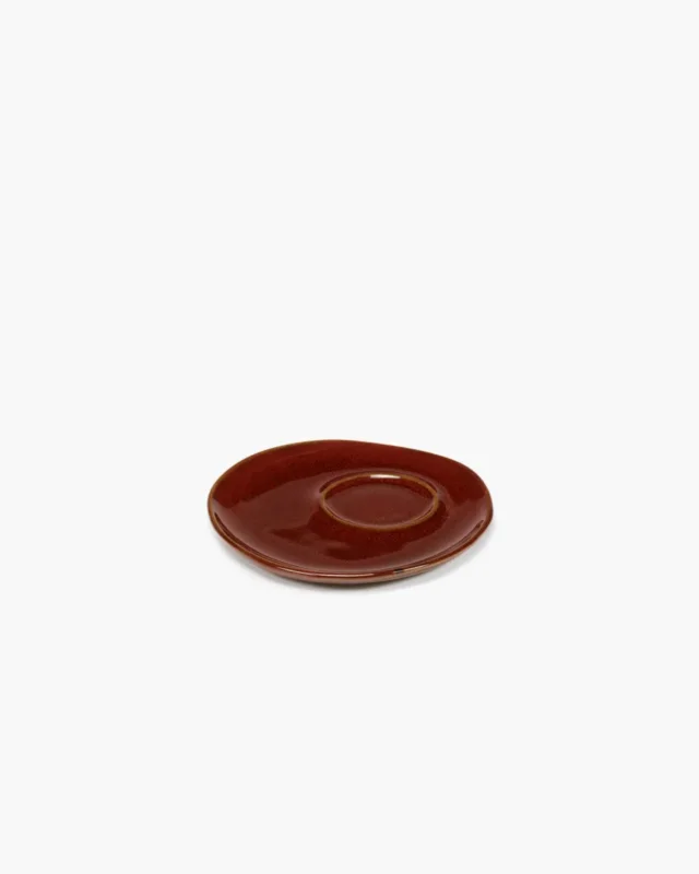 Sous tasse à espresso rond Venetian red grès émaillé Ø 11 cm La Mère Serax Seulement Aujourd’hui