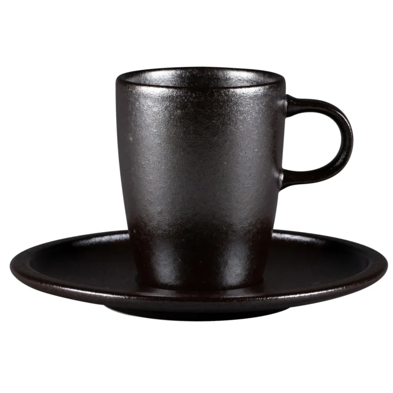 Meilleure Vente Sous tasse à café rond Forge porcelaine vitrifiée Ø 16,3 cm Rakstone Ease Rak