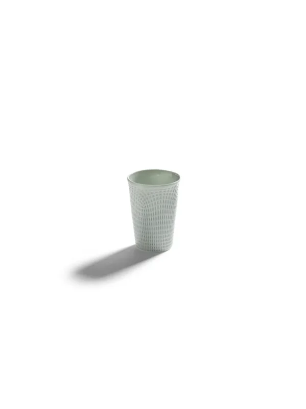 Tasse à café rond vert porcelaine bone china Ø 6 cm Nido Serax Produit De Marque