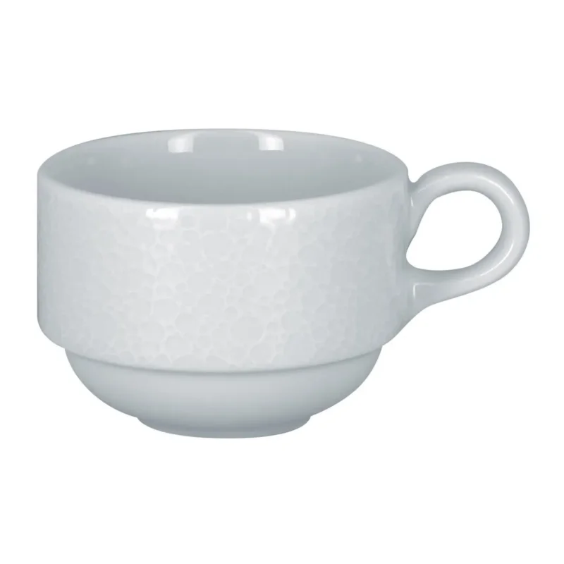 Tasse à thé empilable rond blanc porcelaine 23 cl Ø 8,5 cm Charm Rak Commander Maintenant