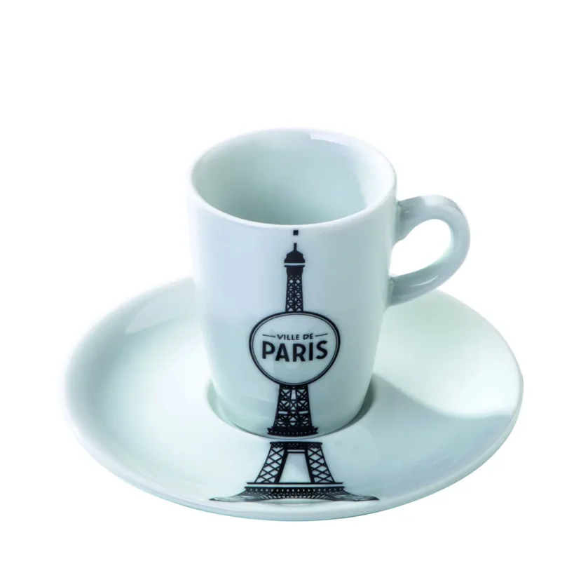 Achetez Aujourd’hui Tasse et sous tasse à expresso rond blanc porcelaine 8 cl Ville De Paris Pillivuyt