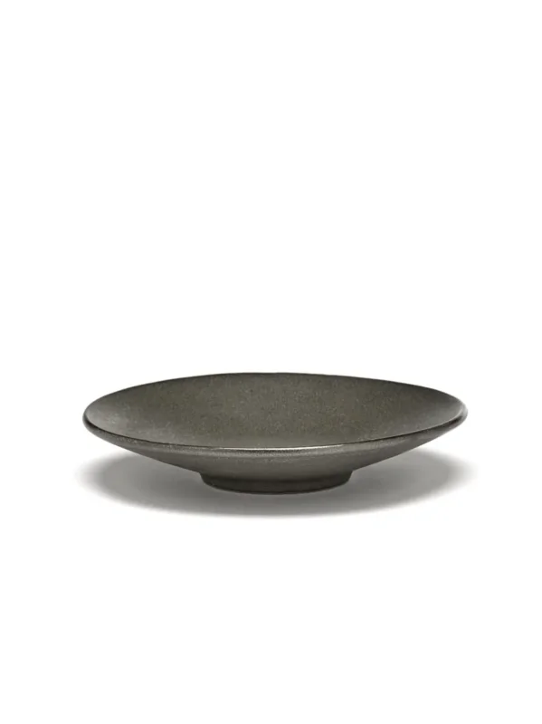 Promotion Sous tasse à café rond vert grès émaillé Ø 14 cm Inku Serax