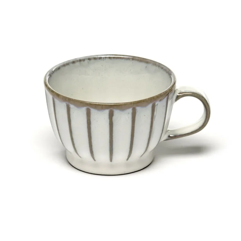 Tasse à expresso blanc grès émaillé 10 cl Ø 7,5 cm Inku Serax Livraison Gratuite