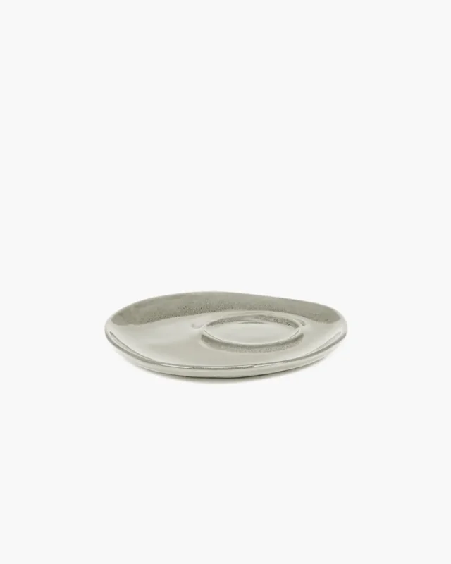 Sous tasse à café rond écru grès émaillé Ø 14,5 cm La Mère Serax Top Vente