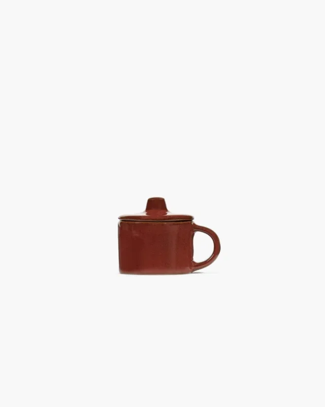Prix Réduit Tasse à ristretto rond Venetian red grès émaillé 6 cl 7,5 cm La Mère Serax