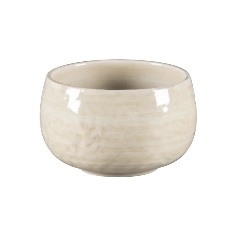 Tasse à café rond vanilla porcelaine vitrifiée 25 cl Ø 9 cm Krush Rak Authentique