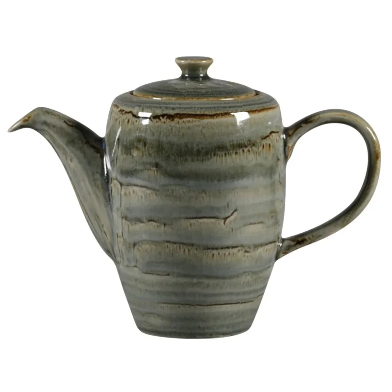 Offre Spéciale Cafetière avec couvercle Peridot porcelaine vitrifiée 35 cl Ø 8,8 cm Rakstone Spot Rak