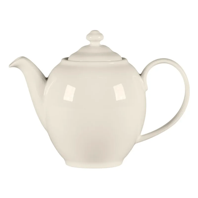 Dernière Chance Cafetière avec couvercle rond blanc porcelaine bone china 48,4 cl Ø 10,2 cm Fedra Rak