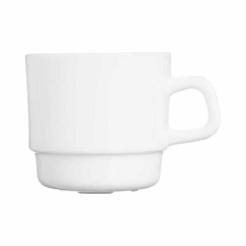 Tasse à thé rond blanc verre opal 22 cl Ø 7,75 cm Restaurant Arcoroc Offre Limitée