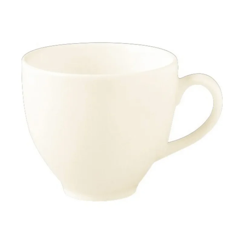 Vente Flash Tasse à déjeuner rond ivoire porcelaine vitrifiée 28 cl Ø 9 cm Classic Gourmet Rak