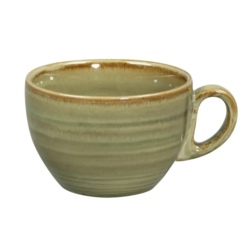Tasse à thé Emerald porcelaine vitrifiée 23 cl Ø 9 cm Rakstone Spot Rak Marque