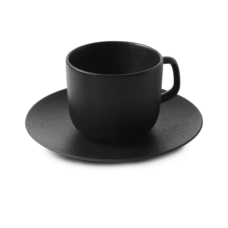 Retour Gratuit Tasse et sous tasse à thé rond effet fonte porcelaine culinaire 20 cl Ø 16 cm Equinoxe Revol