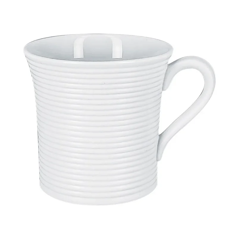 Achetez Aujourd’hui Tasse à thé rond blanc porcelaine vitrifiée 20 cl Ø 7,7 cm EvolutionRak