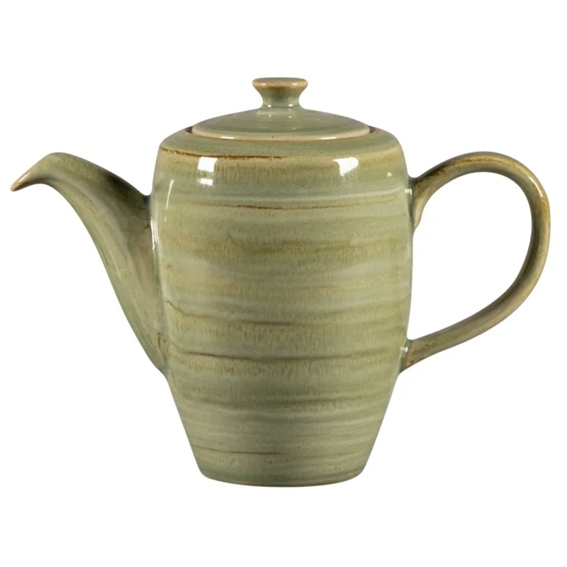 Offre Exclusive Cafetière avec couvercle Emerald porcelaine vitrifiée 35 cl Ø 8,8 cm Rakstone Spot Rak