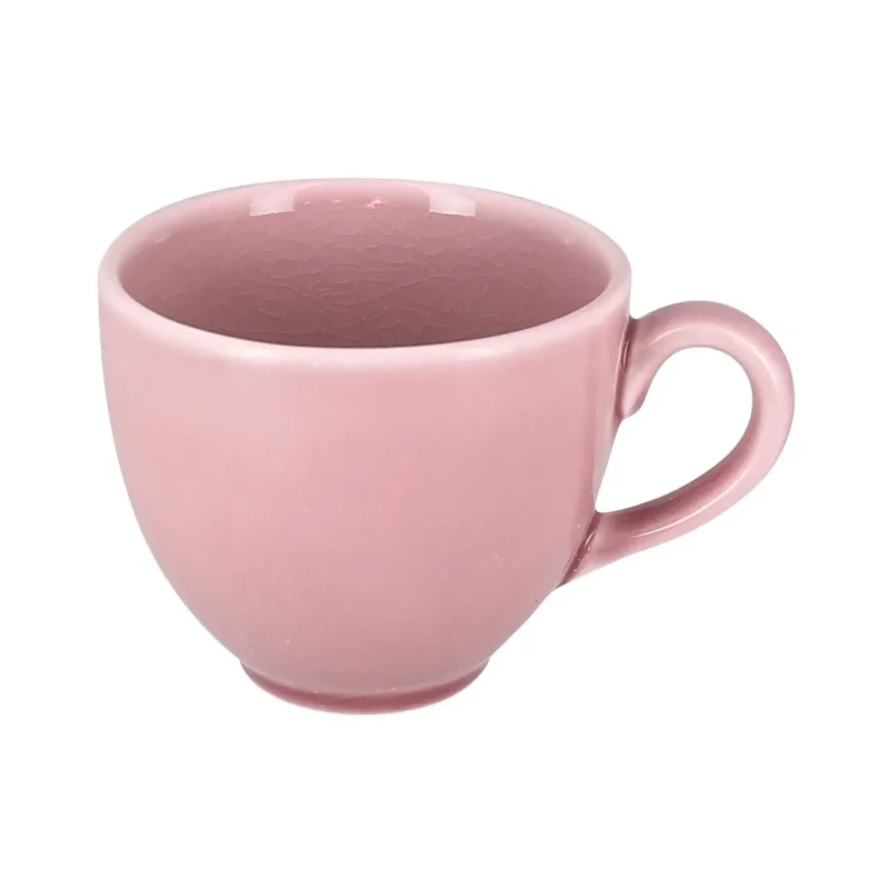 Expédié Aujourd’hui Tasse à déjeuner rond rose porcelaine vitrifiée 28 cl Ø 9 cm Vintage Rak