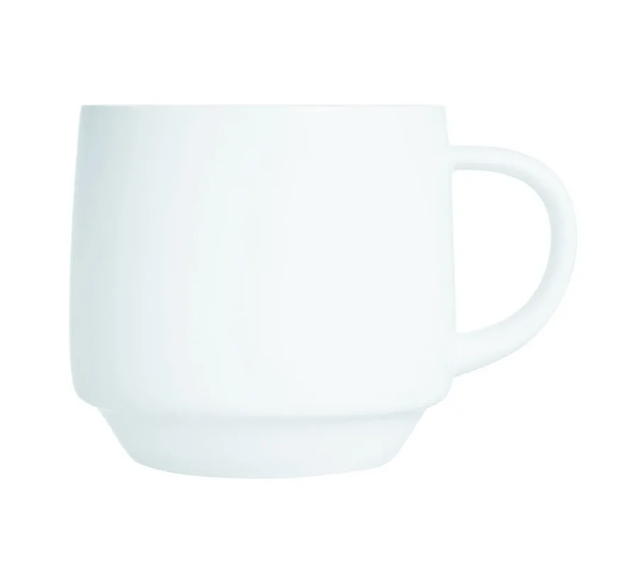 Super Prix Tasse avec anses rond blanc verre opal 25 cl Ø 10,6 cm Intensity Baril Arcoroc