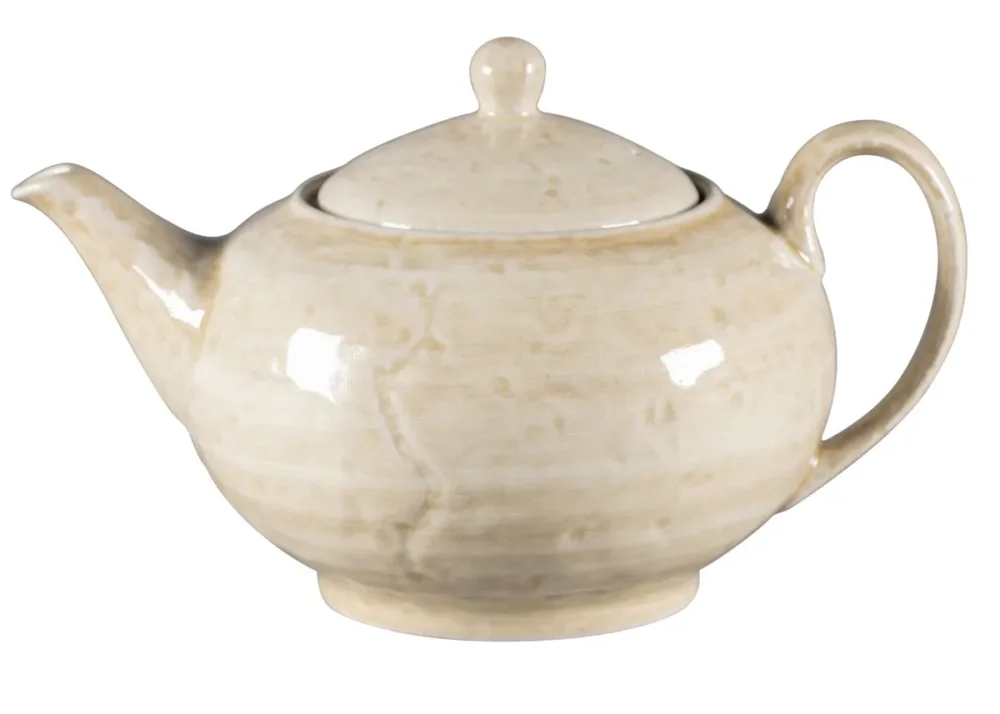 Achat Immédiat Théière avec couvercle rond porcelaine vitrifiée 120 cl Ø 16,2 cm Krush Rak