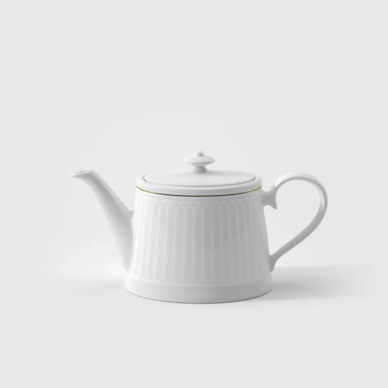 Théière avec couvercle blanc porcelaine bone china 1,2 L 26 cm Chateau Septfontaines Villeroy & Boch Prix Bas