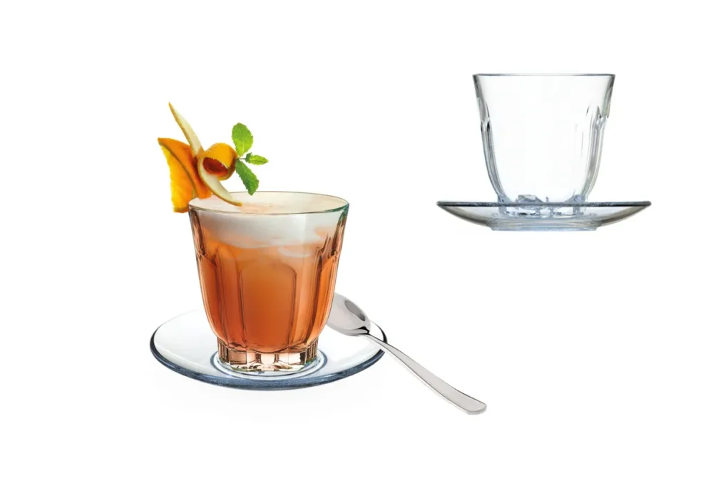 Expédié Aujourd’hui Sous tasse à thé transparent verre trempé Ø 140 mm Arcoroc