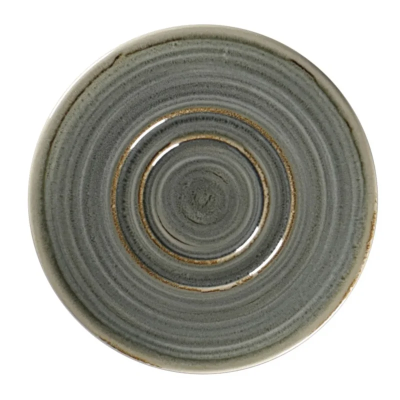 Sous tasse à thé déjeuner rond Peridot porcelaine vitrifiée Ø 15,5 cm Rakstone Spot Rak Achat Immédiat