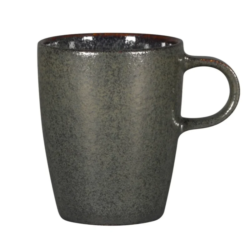 Bon Plan Tasse à thé noir porcelaine vitrifiée 20 cl Ø 7 cm Rakstone Ease Rak