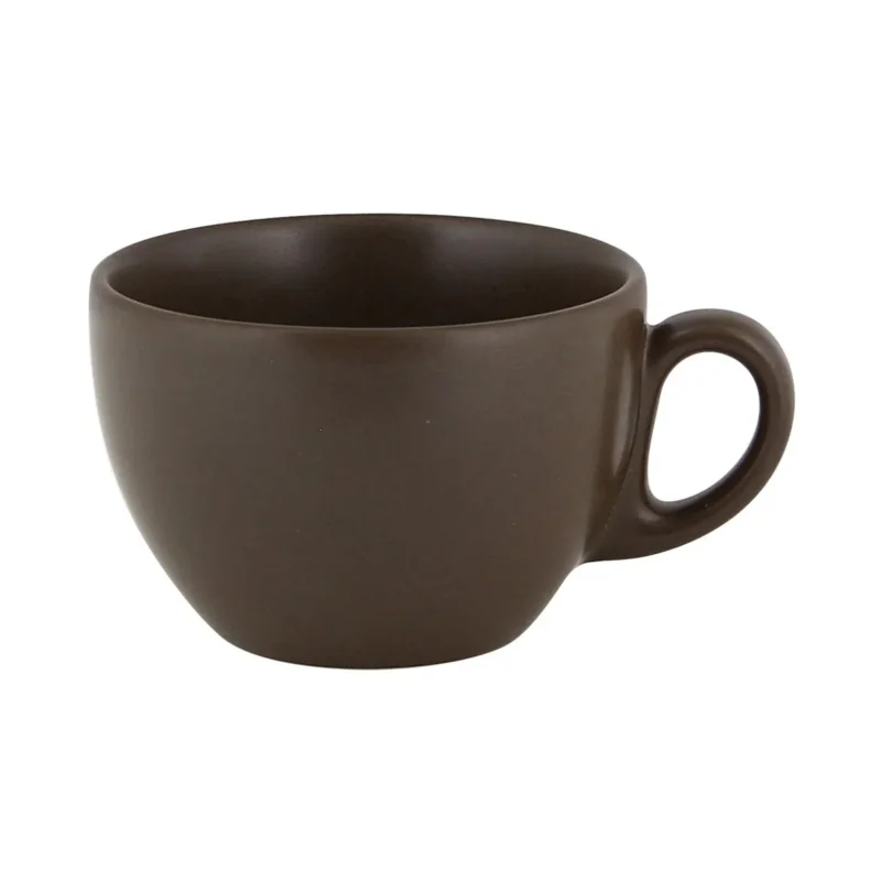 Top Vente Tasse à thé brun porcelaine vitrifiée 23 cl Ø 9 cm Genesis Rak