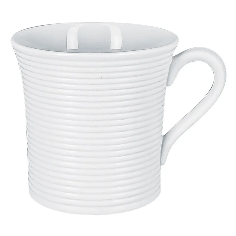 Livraison Gratuite Tasse à thé rond blanc porcelaine vitrifiée 25 cl Ø 8,4 cm EvolutionRak