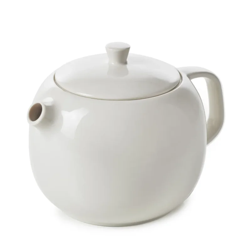 Dernier Modèle Théière rond Blanc albâtre porcelaine culinaire 75 cl Ø 17,5 cm Madeleine Revol