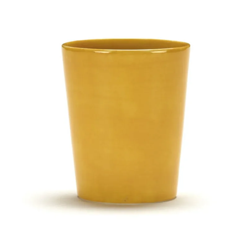 Meilleur Prix Tasse à thé rond sunny yellow grès émaillé 33 cl Ø 8,5 cm Feast By Ottolenghi Serax