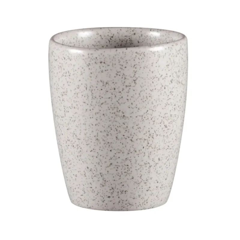 Pas Cher Gobelet à thé gris porcelaine vitrifiée 23 cl Ø 7,3 cm Rakstone Ease Rak