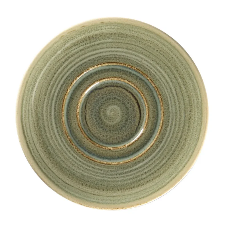 Affaire À Saisir Sous tasse à thé déjeuner rond Emerald porcelaine vitrifiée Ø 15,5 cm Rakstone Spot Rak