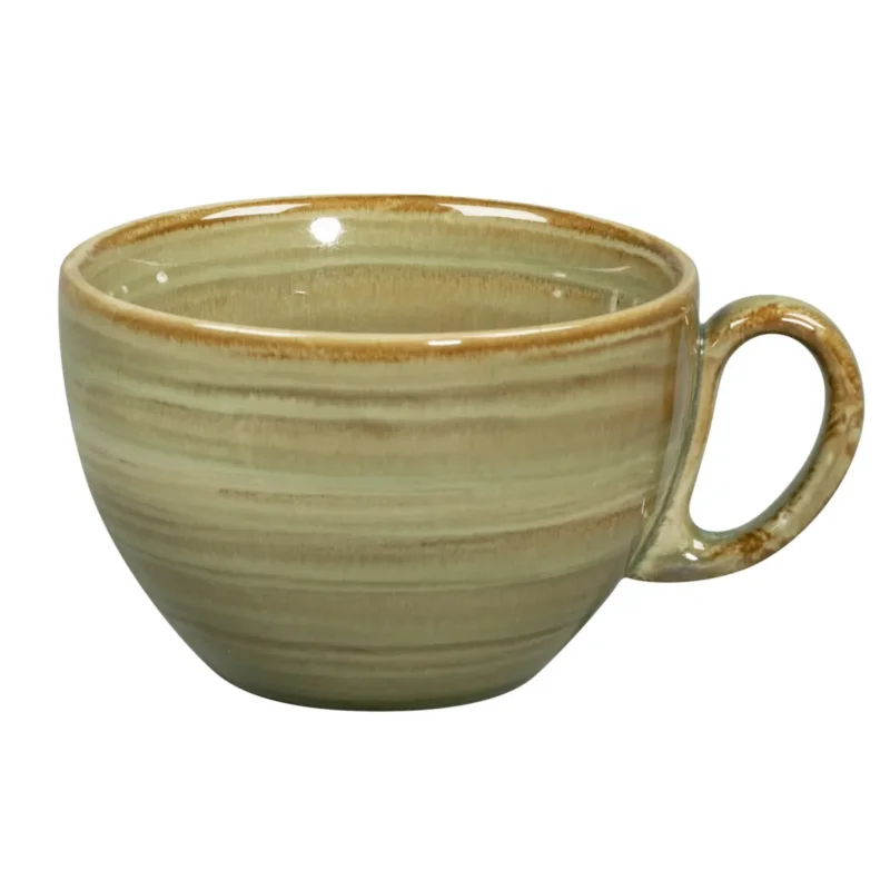Soldes Tasse à déjeuner Emerald porcelaine vitrifiée 28 cl Ø 10,5 cm Rakstone Spot Rak