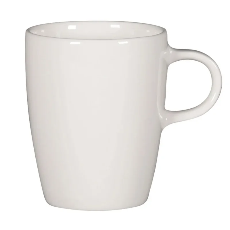 Tasse à thé blanc porcelaine vitrifiée 20 cl Ø 7 cm Rakstone Ease Rak Usine Directe