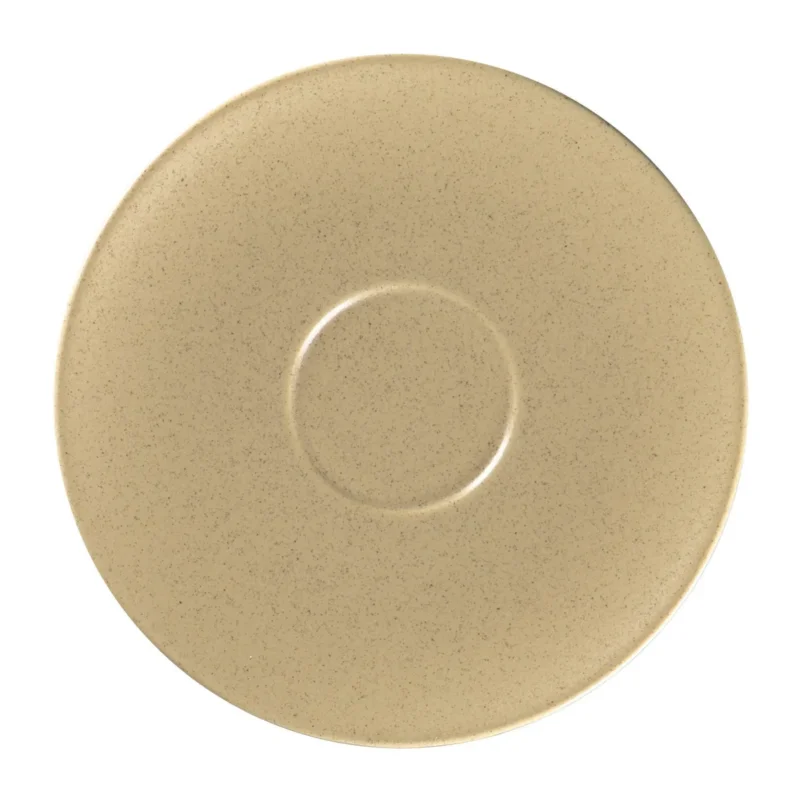Sous tasse à thé beige porcelaine vitrifiée Ø 17 cm Genesis Rak Prix Réduit