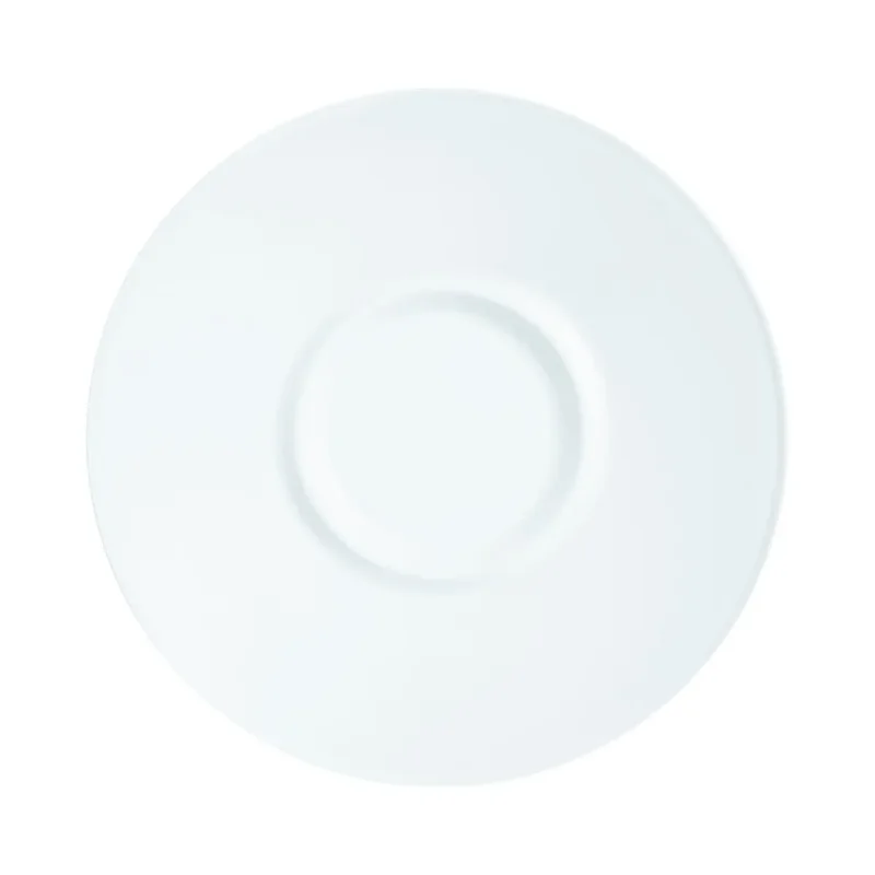 Marque Sous tasse rond blanc verre opal Ø 15,4 cm Intensity Baril Arcoroc