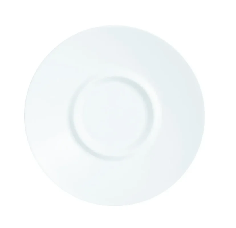 Retour Gratuit Sous tasse rond blanc verre opal Ø 12 cm Intensity Baril Arcoroc